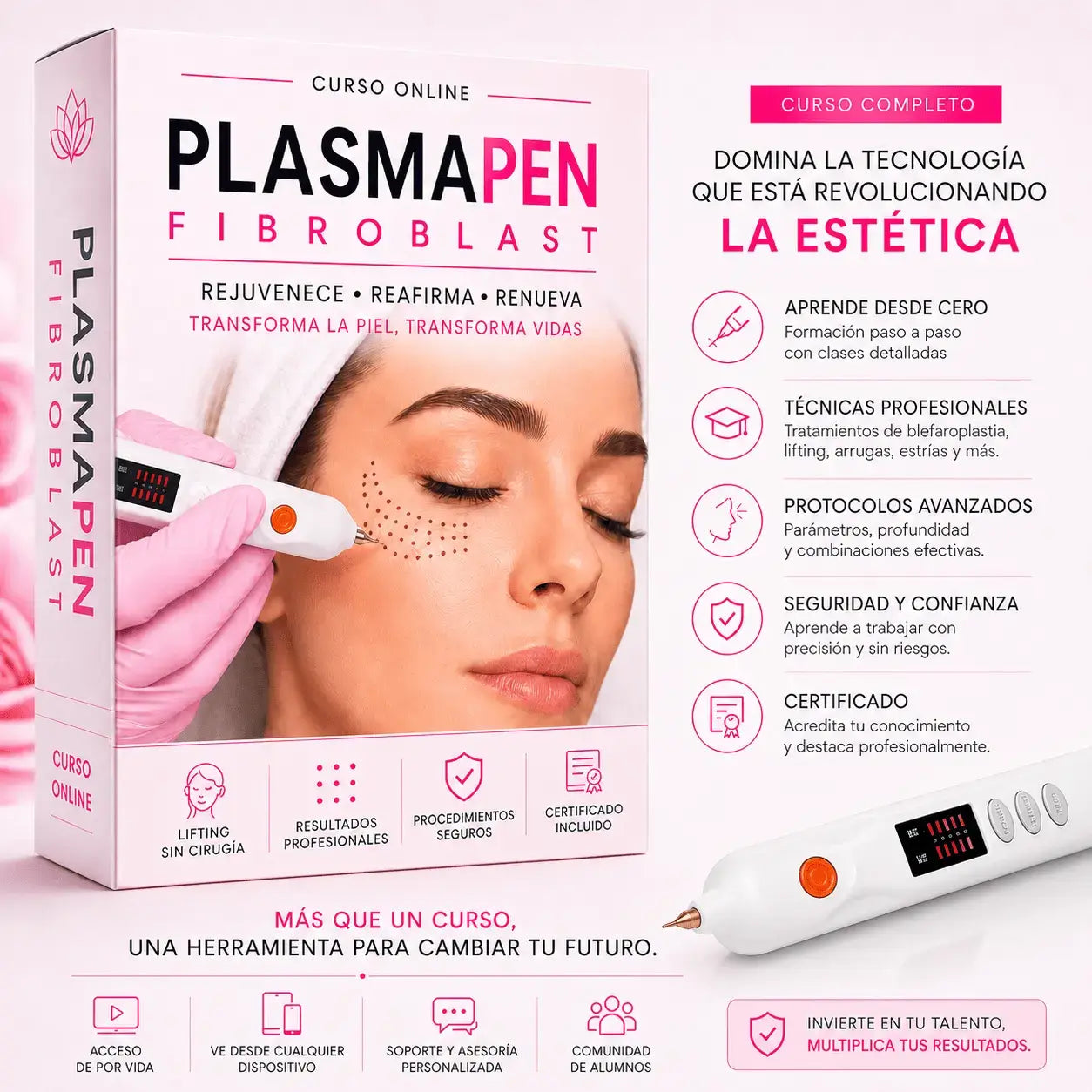 Fibroblast PlasmaPen Profesional – Curso Online